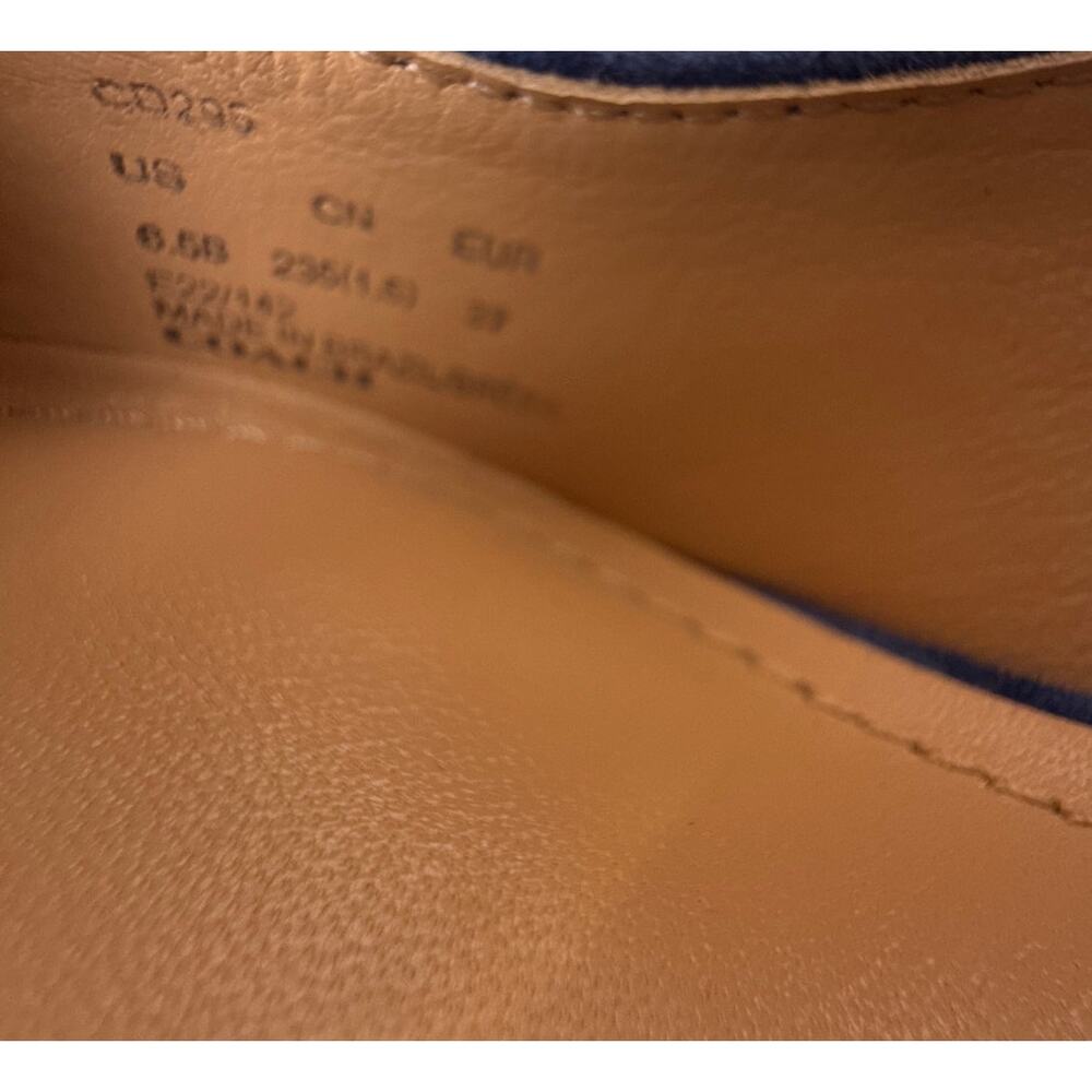 Coach Skyler Pumps Womens 6.5 True Blue Suede Stiletto Heels Pointed Toe Classic - Picture 11 of 14